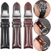 20mm For Any Brand Curved Arc Leather Watch Strap Genuine Cowhide Men Watchband For Rolex Gmt IWC Omega MIDO Citizen Bracelet