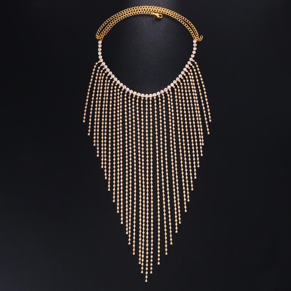 

2024 Trend New Ladies fashion Rhinestone Mask Fringe Face accessories Dance Party jewelry accessories