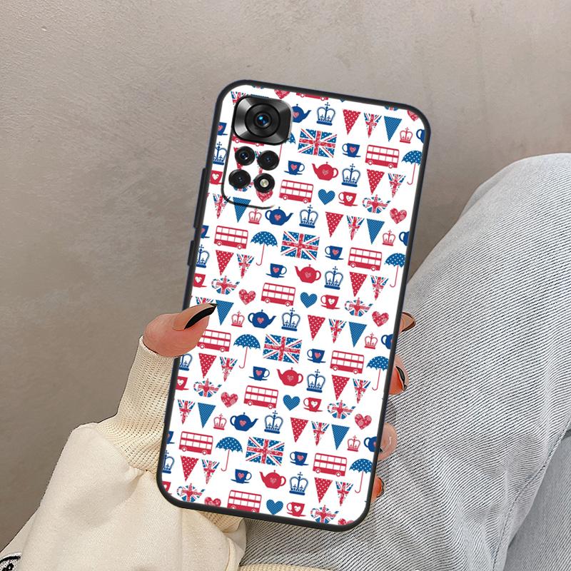 

London Red Telephone Bus Big Ben For Xiaomi Redmi Note 14 13 9 10 11 12 15 Pro Plus Case Cover For Redmi 15 C 13C 12C 10C 14C Redmi Note 9 Pro