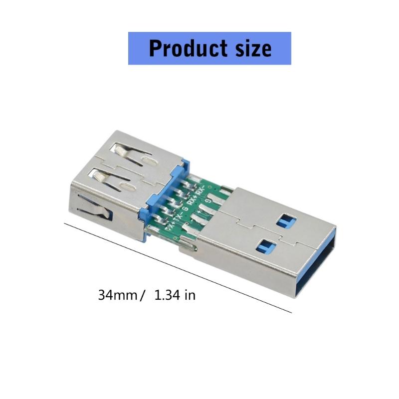 USB 3.0 Male To Female Adapter Converter Head for Data Transfer and Charging Wide Compatibility with USB Devices
