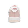 Li Ning Leather Non-Slip Wear-Resistant Lightweight Low-Top Skate Shoes Women Sneakers Pink AGCR318-4