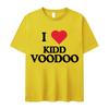 I Love Kidd Voodoo Album Tour 2025 Pattern Tshirt Summer Mens Women Hiphop Classic Pure Cotton Hot Sale Pop Tshirt Teenagers