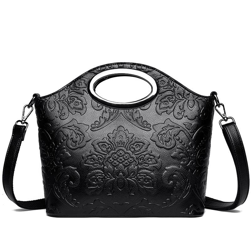

Новые женские сумки в этническом ретро-стиле - вместительные модные и универсальные сумки через плечо и сумки с цветочным тиснением