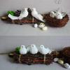Mini Artificial Carft Pigeons Garden Statue Decorative Simulation Pigeon Removable Birds