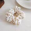 Elegant Korean Satin Polka Dot Scrunchie - Stylish Hair Tie Headband for Women