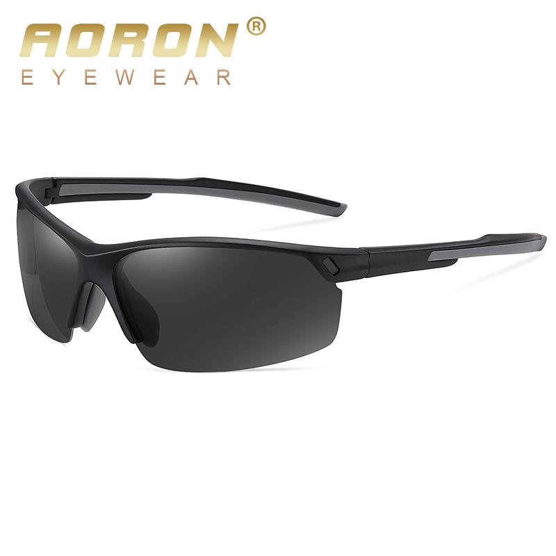 TR90 Polarized Half Frame Cycling Sunglasses for Outdoor Sports (Model 3024)