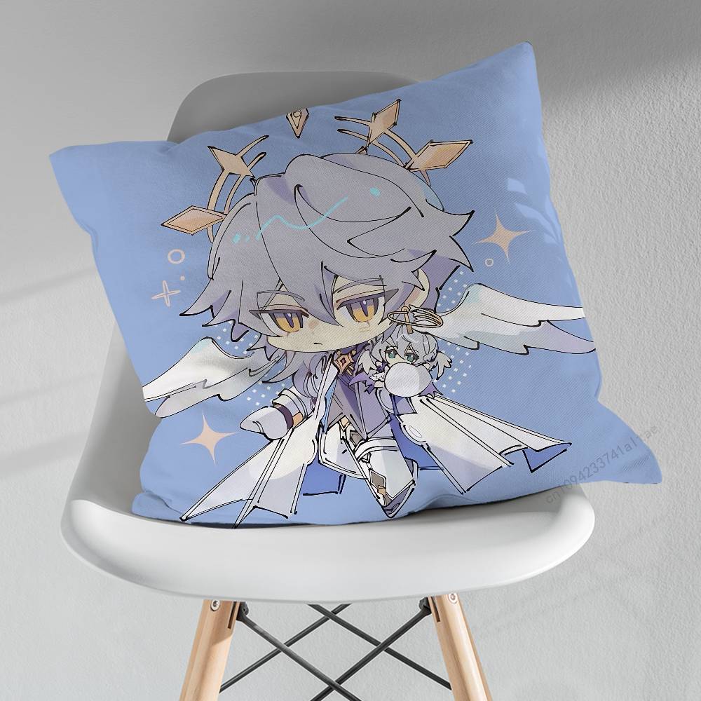 HHonkai Star Rail SSunday Pillowcase for Sofa Room Office Decor Printing Merchandise AllMatch Cushion Cover