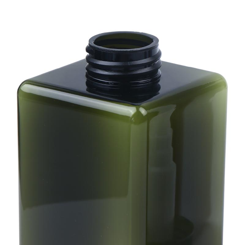 Butelka na balsam do ciała 450 ml, kwadratowa, wielokrotnego napełniania, plastikowa z pompką naciskaną, do żelu pod prysznic, szamponu, mydła w płynie, trwały pojemnik wielokrotnego napełniania
