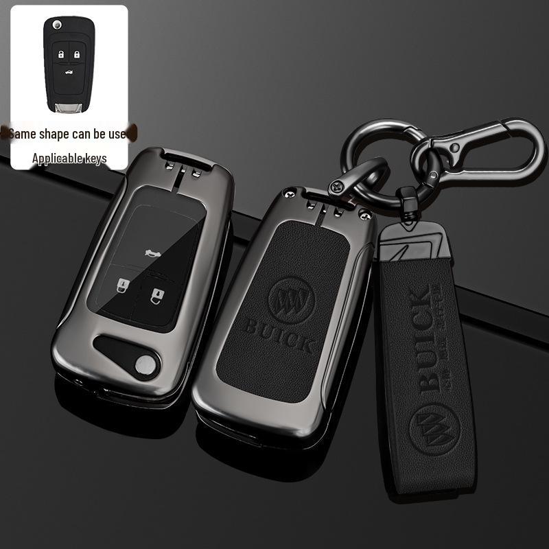 23 Buick Key Case for Regal, LaCrosse, GL8, Envision, and Enclave - Full Cover Key Bag with Buckle