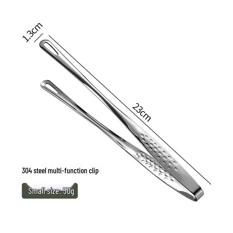 

Korean BBQ 304 Stainless Steel Tongs - Extended Food, Bread, and Strawberry Tweezers
