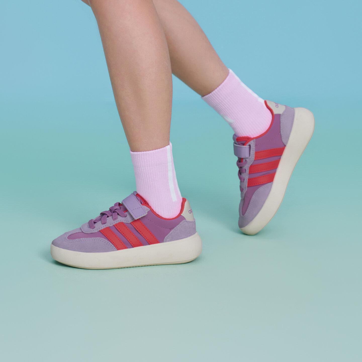 Adidas BARREDA DECODE Low top Kids Skateboarding Shoes Purple Childre 31.5