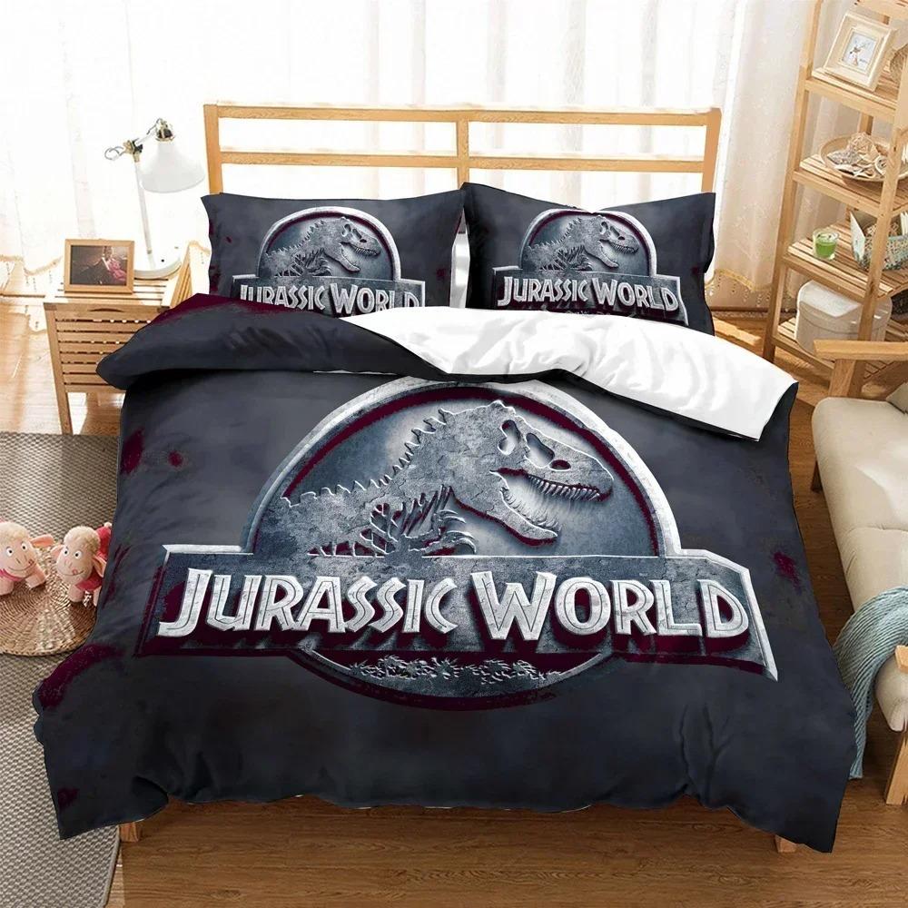 3D Print Jurasic Dinosaur Beding Set 3D Printed Suitable for Bedrom Soft Duvet Cover Set With Pilowcases Children Kids Home Textile