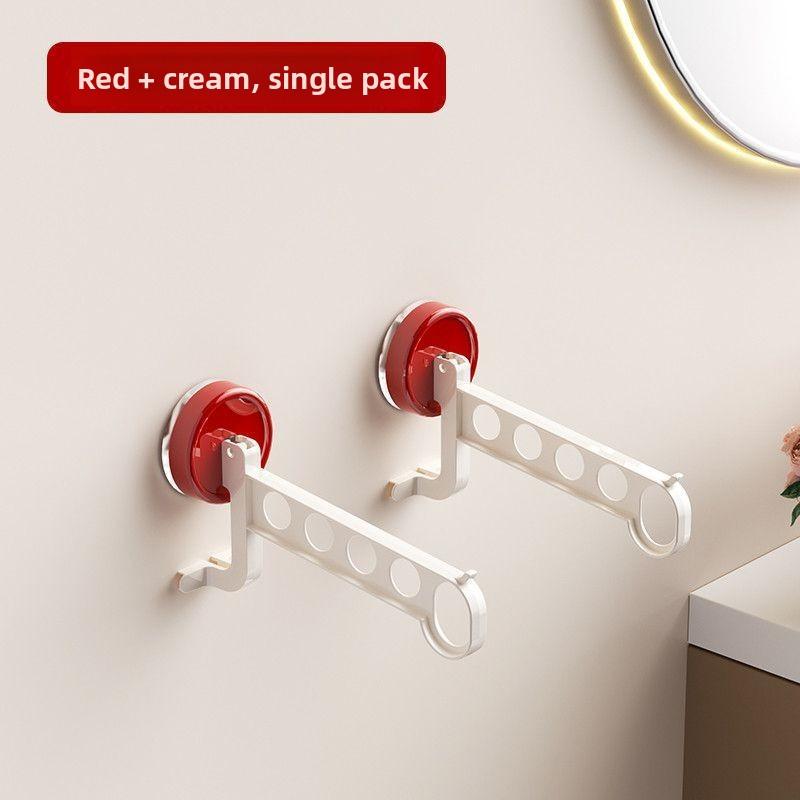 1KS 5otvorová přísavka Věšák na oblečení Úložný stojan Domácí Balkon Multifunkční Nástěnný stojan na sušení oblečení Úložný stojan