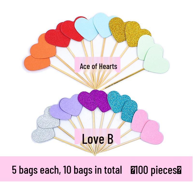 Heart Cake Topper: Bright Red, Perfect for Birthdays, Weddings, and Valentine's Day.