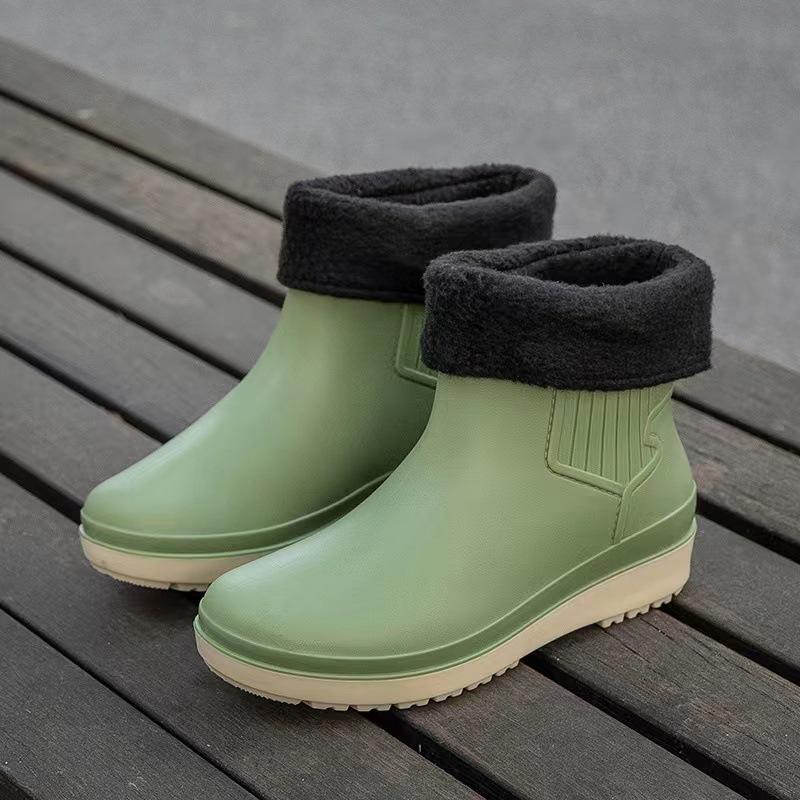 Women's Waterproof Summer Short Plastic Rain Boots
