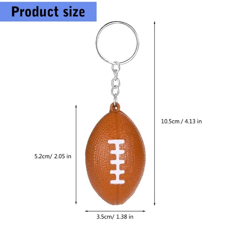 Small Foam Balls Keychain Pendant Backpack Hangings Decoration Handbag Car Keyring Decoration Car Key Holder Bag Pendant