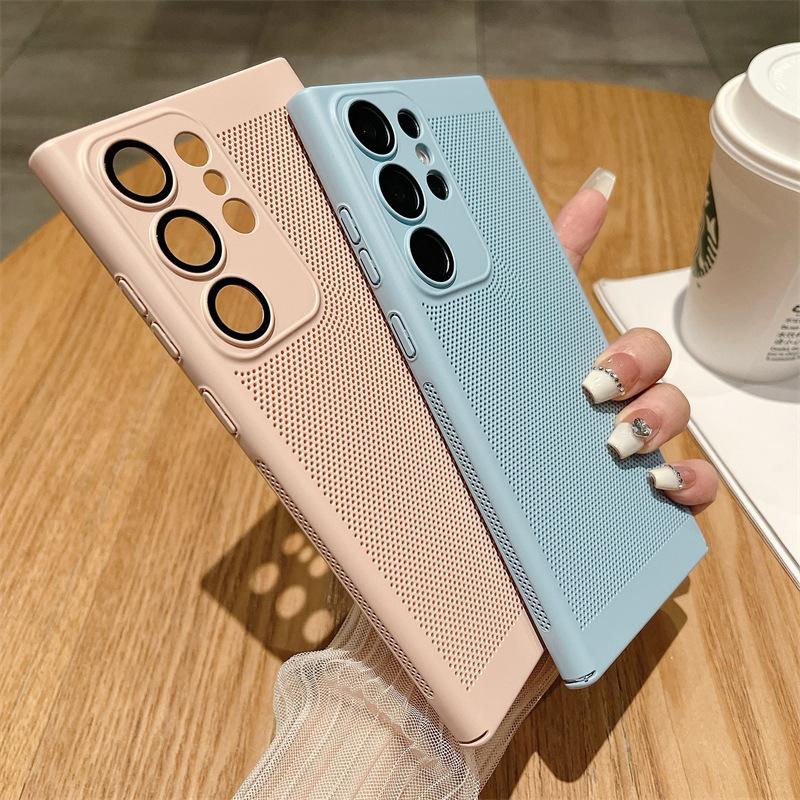 Applicable to Samsung S11UItra breathable heat dissipation grid mobile phone case S11 matte lens all-inclusive NOTE11 hard case