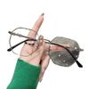 Popular Black Anti-Blue Light Glasses Frames for Women & Men, Large Size, Prescription Compatible