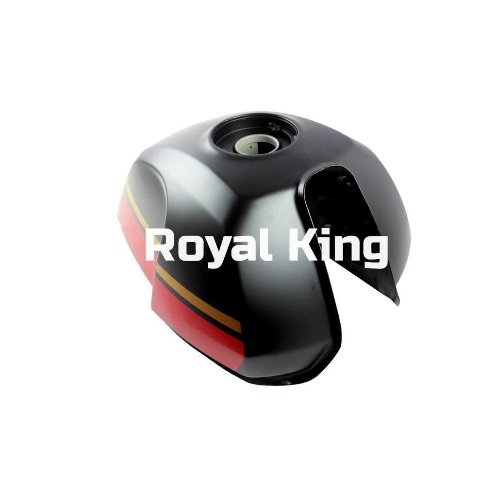 Royal Enfield "BLAZING BLACK Scram 411 Petrol Gas Fuel Tank"