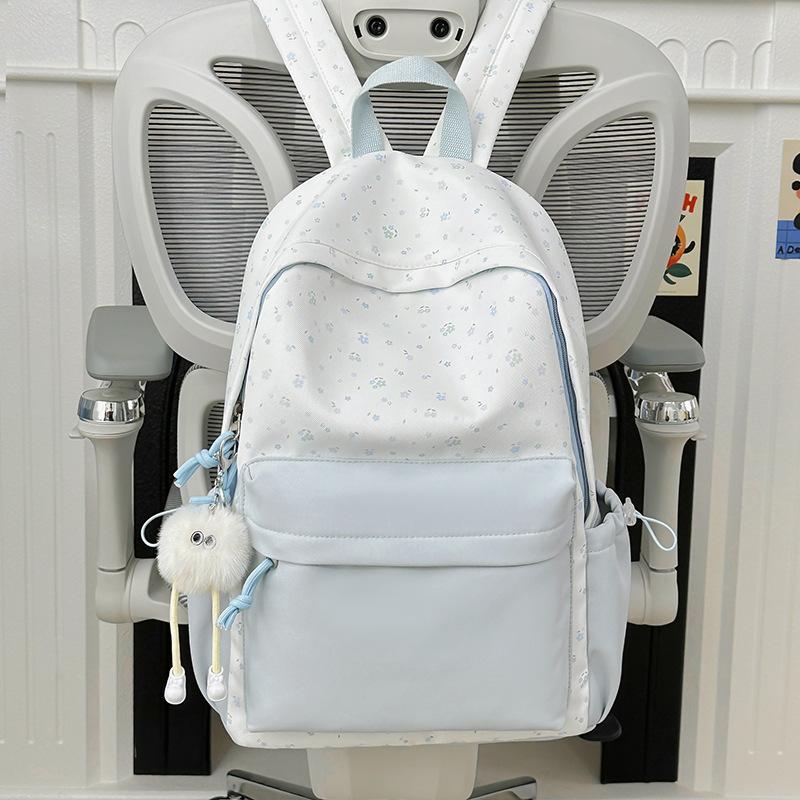 Schoolbagins niche cute lightweight double backpack Japanese fashion simple schoolbag high value student large capacity backpack