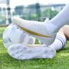 Factory High-top Football Shoes AG Long Nails Broken Nails Men and Women Artificial Grass Students Sports Training Football Spikes