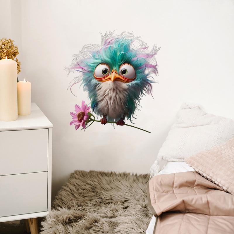 Verrückte und lustige Vogel-Toilettenaufkleber Wandaufkleber Kühlschrankdeko Autoaufkleber Helle Wand für Zuhause