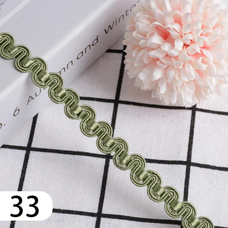 15 Meter Curtain Fringe Lace Edge 1.2cm Width Tassel Lace Trim Ribbon For Sewing Sofa Pillow Home Upholstery DIY Accessories