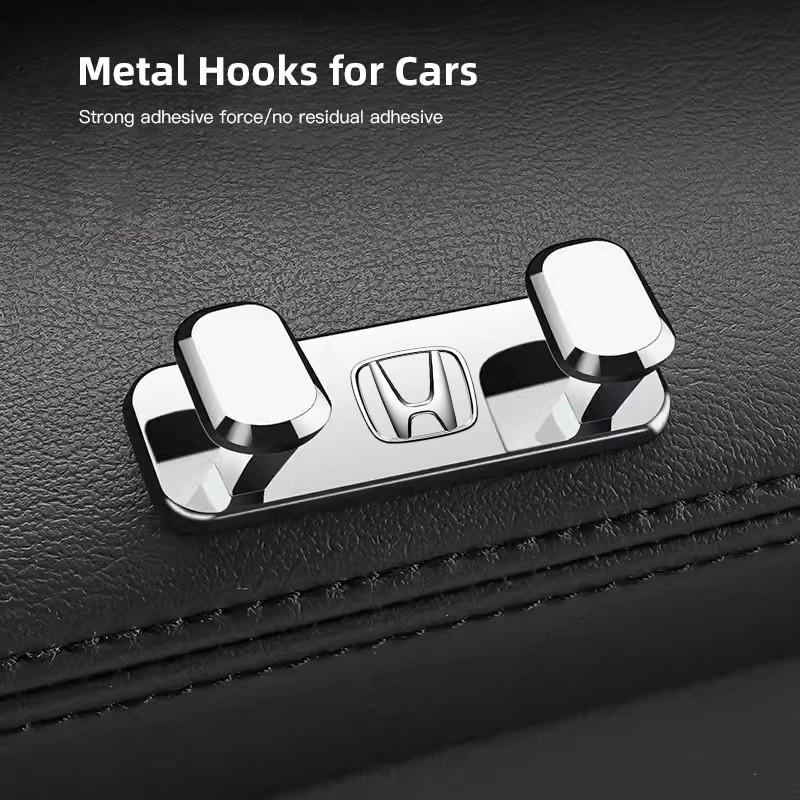 Zinc Alloy Car Hooks Indoor Storage Bracket Tools Accessories For Honda Civic Fit Jazz Accord Pilot CRV Odyssey Passport City