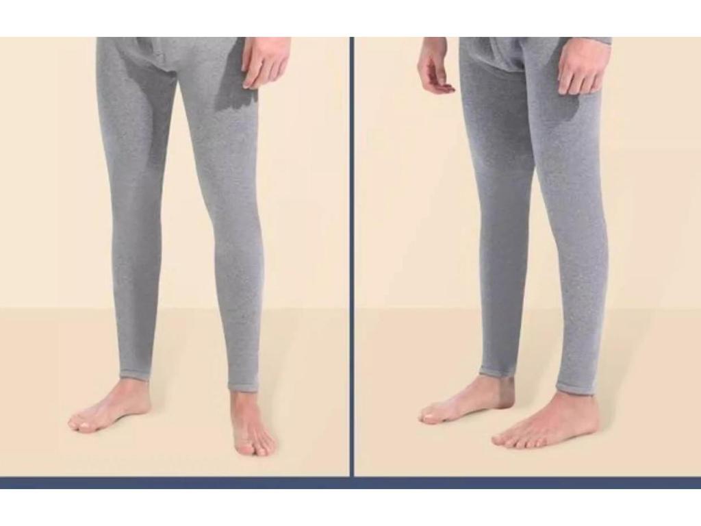 Men's Slim Yellow Velvet Thermal Suit - Warm Winter Round Neck Underwear for Middle-Aged