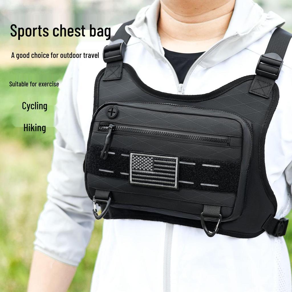 Taktische Brusttasche für Herren für Outdoor-Sport und Laufen