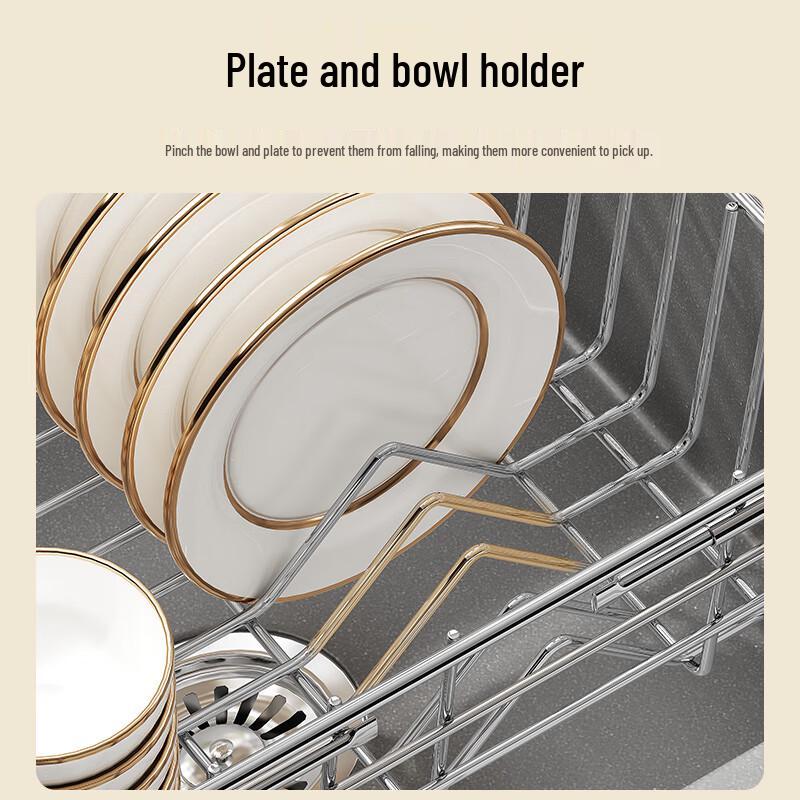 Shuaishi 304 Edelstahl Küchenspüle Abtropfgestell & Korb