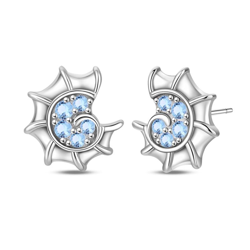 925 Silver Ocean Theme Earrings Dolphin Sea Star Shell Turtle Original Design Fashion Jewelry for Women