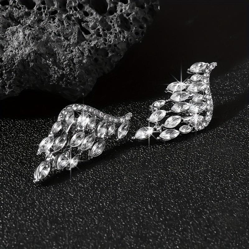 Korean Style Angel Wing Stud Earrings: Elegant and Versatile Design for Women