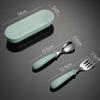Baby Feeding Tableware Set Children Utensil Stainless Steel Toddler Dinnerware Cutlery Cartoon Infant Food Feeding Spoon Fork