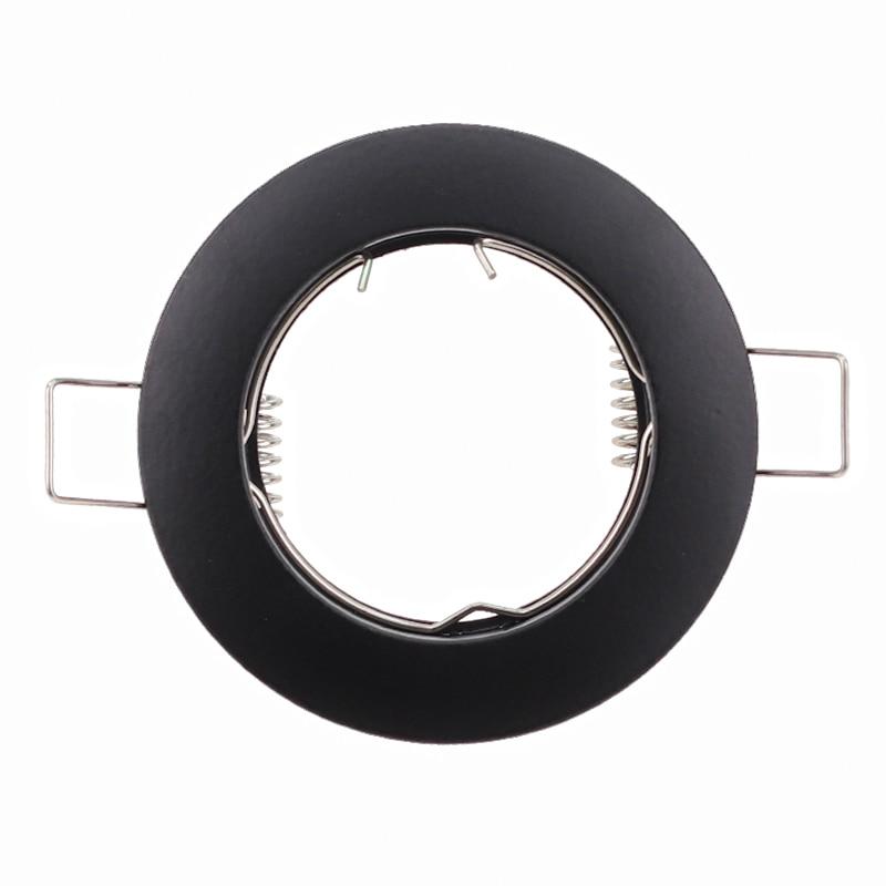 LED Ceiling Fixture Downlight Frame MR16 GU10 Fitting Housing Fixture for Spotlight 10pcs Round Metal Recessed