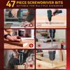 400 Pcs Drill Bit Set - Drill Bits Screwdriver Bit Set Case with Drawer,Bit Set Designed for Various Drilling&Metal Wood Masonry