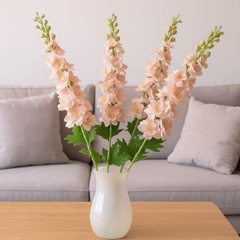 72cm Artificial Delphinium Flower Lifelike Simulation Flower Delphinium Stem Wedding Bouquet