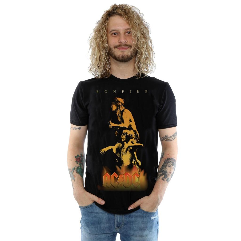AC/DC Mens Bonfire Cover T-Shirt