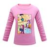 Children's Cartoon Printed Long Sleeved O-Neck T-shirt, Casual and Comfortable Base Shirt