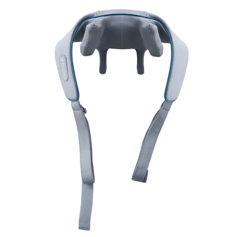 Neck Shoulder Massager Deep Tissue Shiatsu Back Massagers with Heat for Pain Relief Electric Kneading Squeeze Muscles Massage