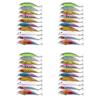 40PCS Lot Lase Lure Internal Coloring Minnow Floating Fishing Lures Bass CrankBait 6cm