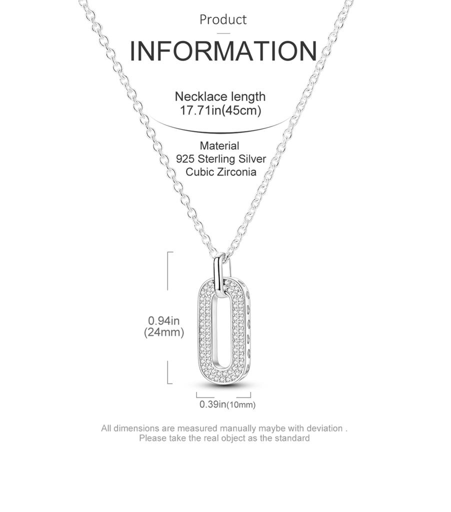 New 925 Silver Necklace Zircon Heart Butterfly Simple Necklaces For Women Anniversary Birthday Jewelry Gift Female