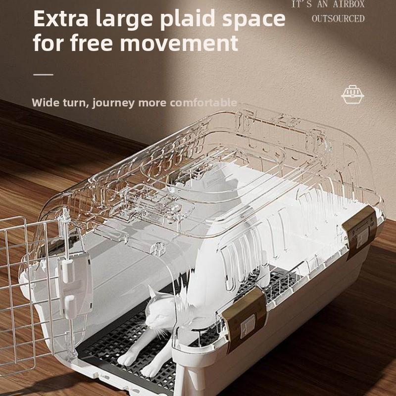 Cat Carrier with Top Opening Portable Pet Travel Crate Anti-Stress Soft Sided Cat Cage for Small Dogs Handheld Pet Transport Box