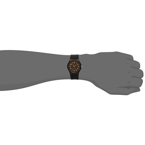 Citizen Q&Q Watch Analog Waterproof Urethane Strap VP46-858 Men's Black Orange