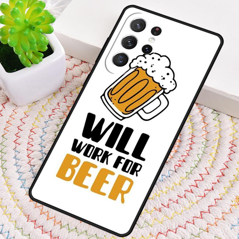 Beer Alcohol soft Phone Case for Samsung Galaxy note 10 pro S26 Ultra S23 S24 FE S25 S21 S22 PLUS shockproof Cove