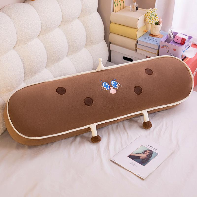 Long Dopamine Cheese Plush Toy Cute Cartoon Girl Sleeping Pillow Doll Cushion