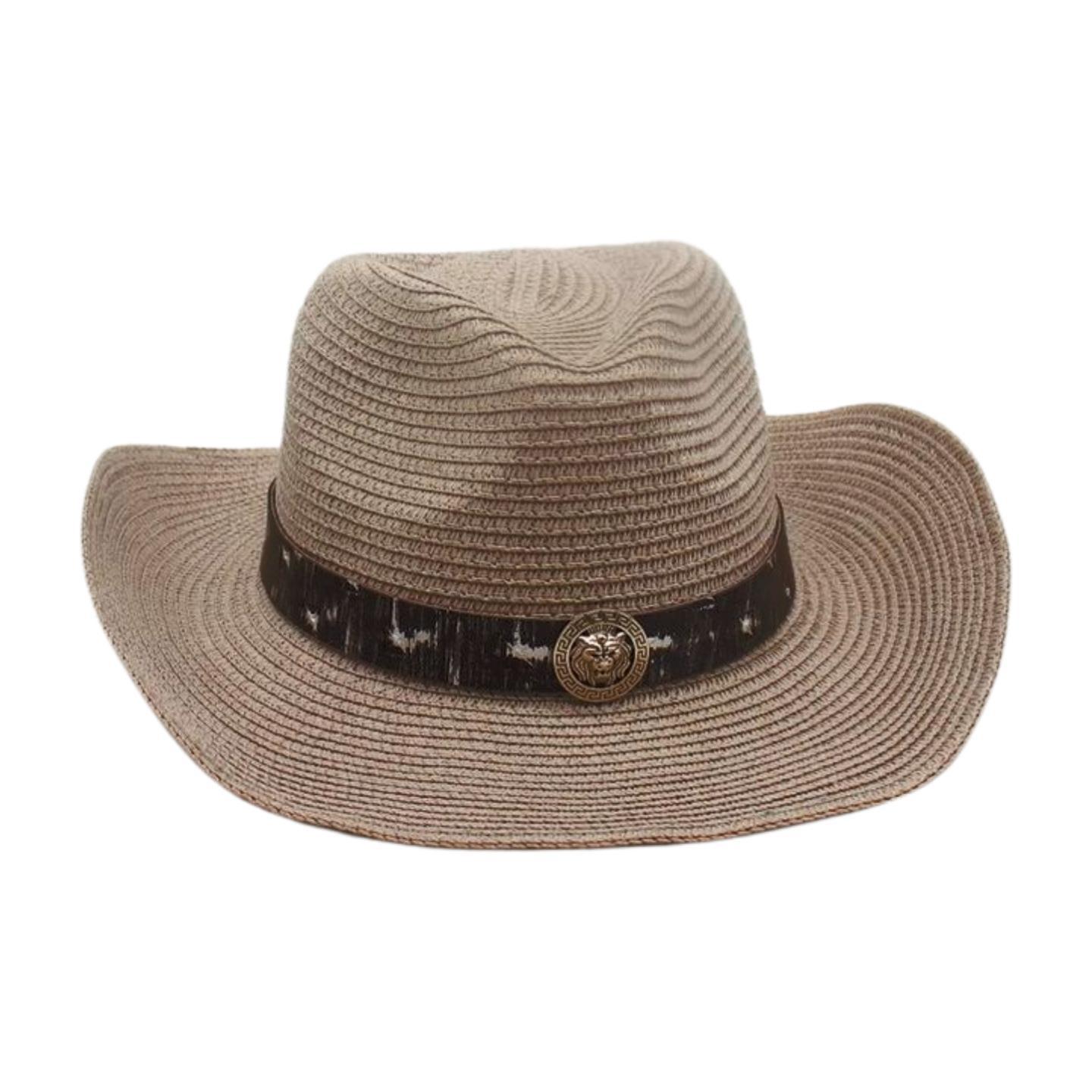 

Spring, Summer, Spring And Summer, Sunscreen, Sunshade, Grassland Travel, Lion Head Hat, Simple Famous Style Breathable Straw Hat one size fits all