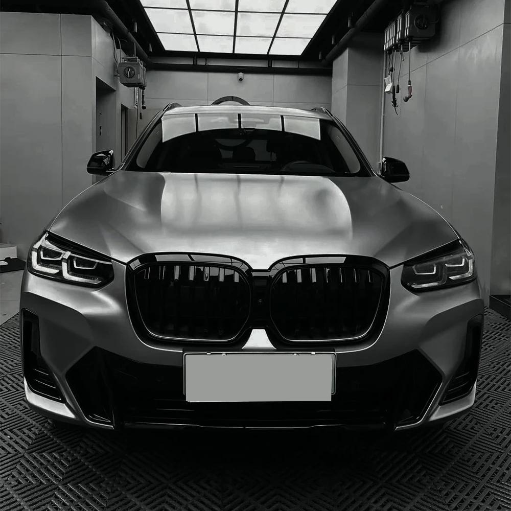 

Car Wrap Film Matte Metallic Charcoal Grey Color Change Vinyl Film PET Bubble Free Sticker Wrapping Car Accessories Auto Decals 50x152cm