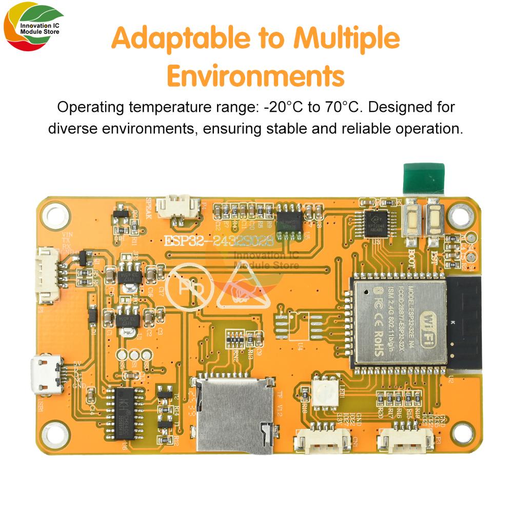 ESP32 2.8inch OLED Display Development Board Esp32-2432S028 Development Board Suitable For Hash Rate 355Kh/s Operation Micro USB