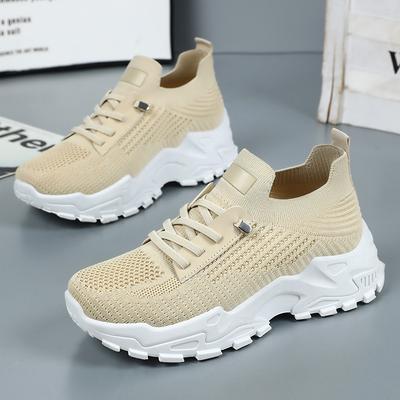 Shoes for Women's Shoes Versatile Summer Mesh Breathable Casual Shoes Large Size Women's Single Shoes Thick Sole Comfortable Sports Shoes